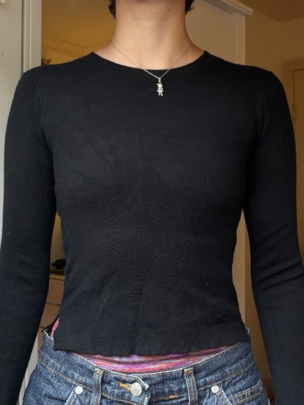 Abercrombie & Fitch Black Longsleeve Sweater